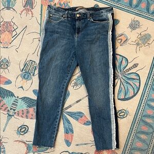 Joe's Jeans Dark Blue Skinny with White Stripe